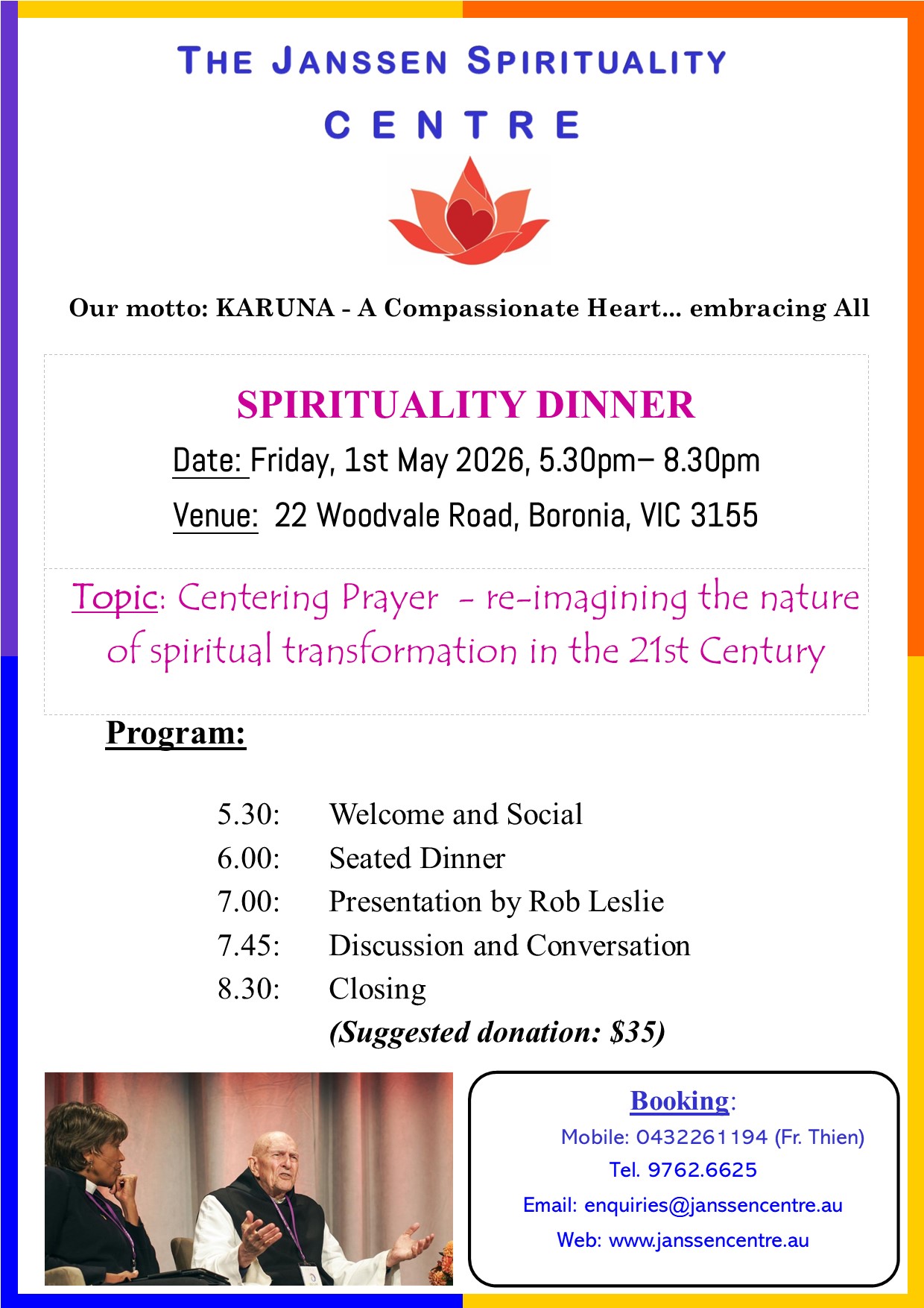 2026 Centering Prayer Dinner